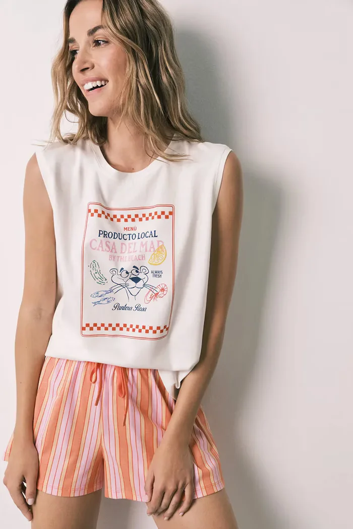women'secret пижама от две части дамска от памук розова 3134036