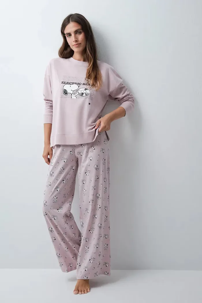 women'secret пижама от две части дамска от памук розова 3134073