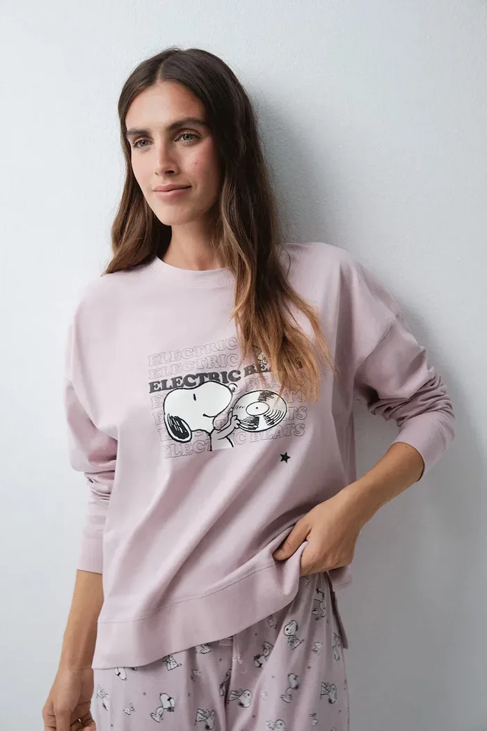 women'secret пижама от две части дамска от памук розова 3134073