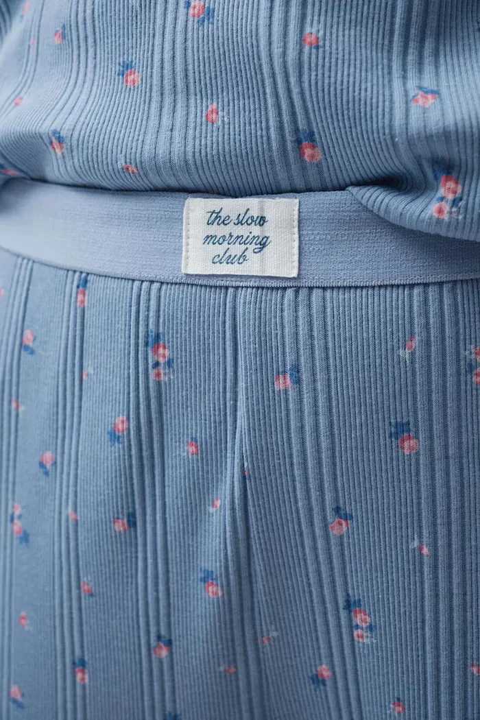 women'secret пижама от две части дамска от памук синя 3134056