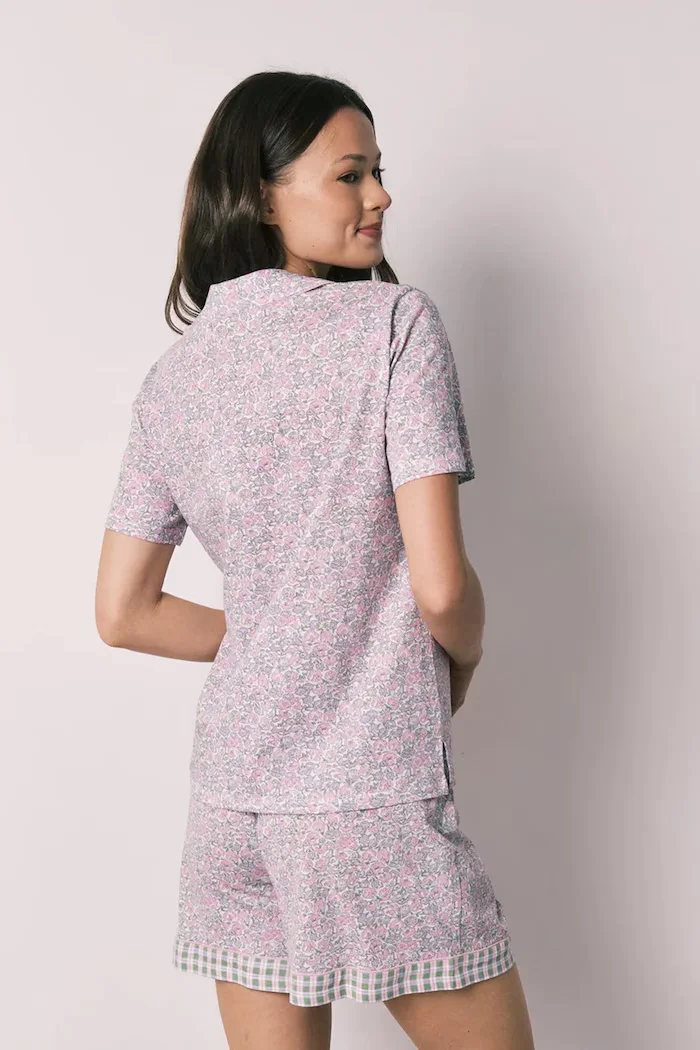 women'secret пижама от две части дамска от памук виолетова 3133528