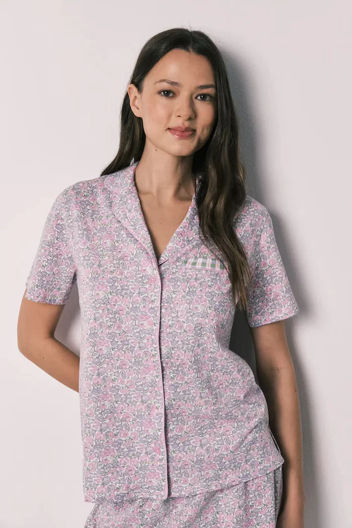 women'secret пижама от две части дамска от памук виолетова 3133528
