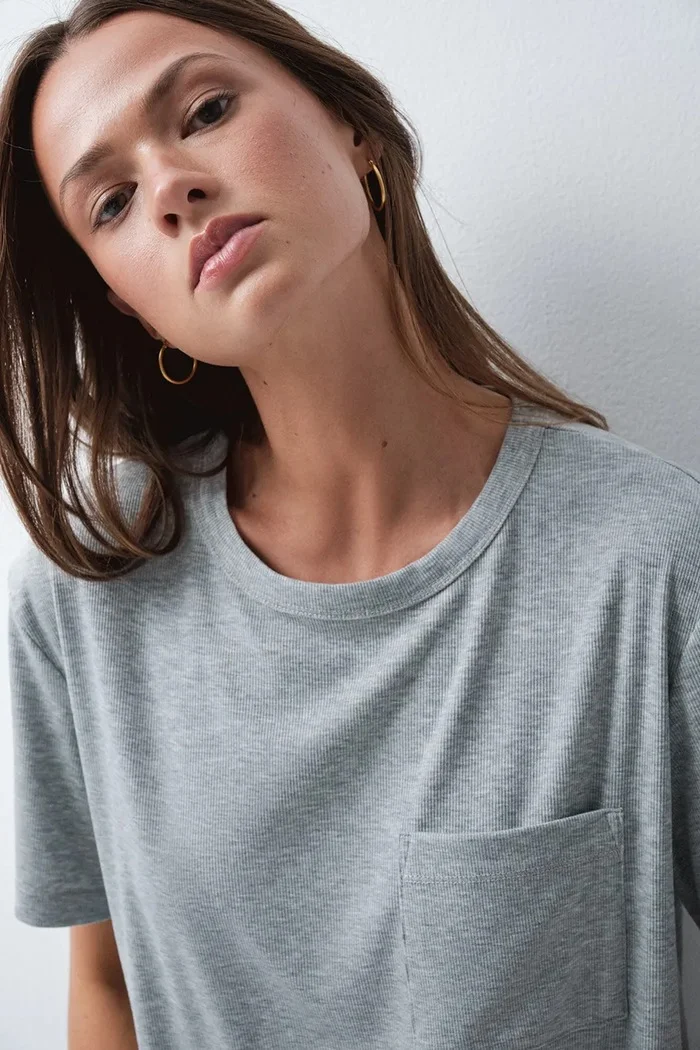 women'secret пижама от две части дамска с модал сива 4754187