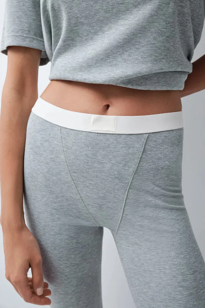 women'secret пижама от две части дамска с модал сива 4754187