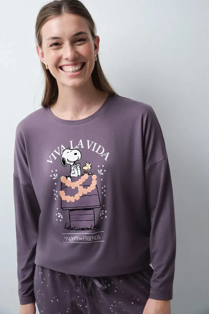 women'secret пижама от две части дамска виолетова 3134063