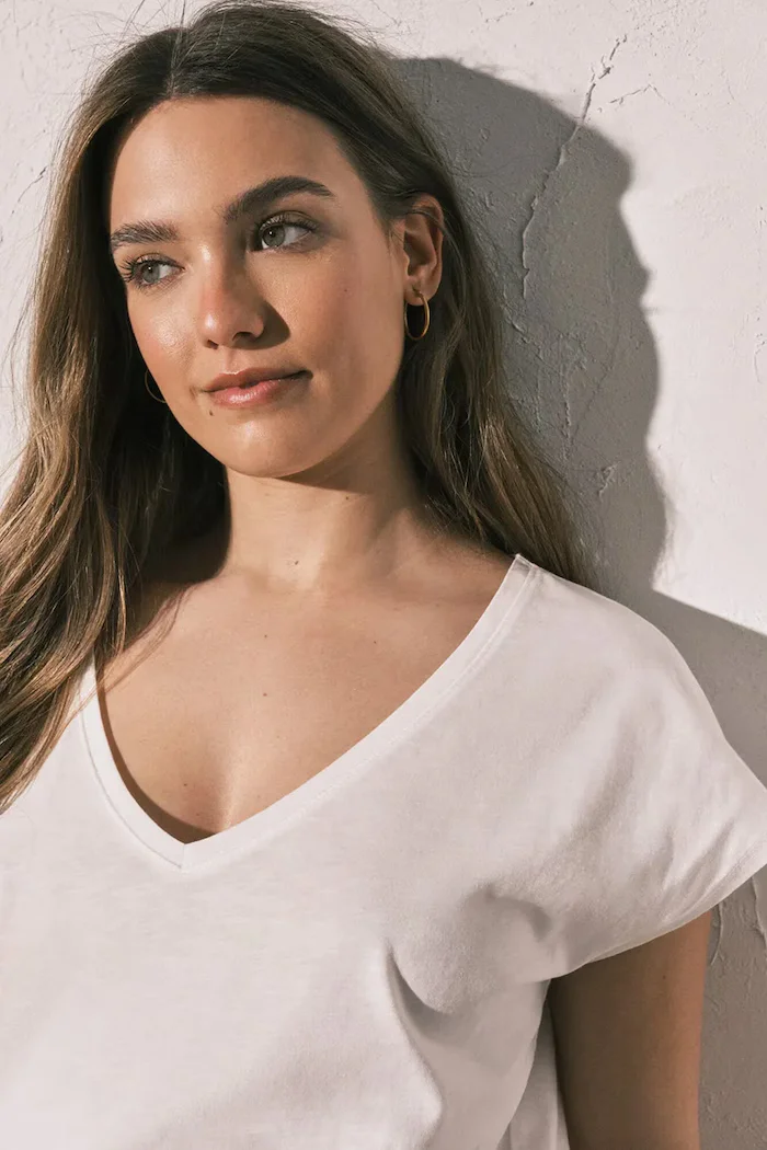 women'secret тениска basic дамска от памук бежова 3274517