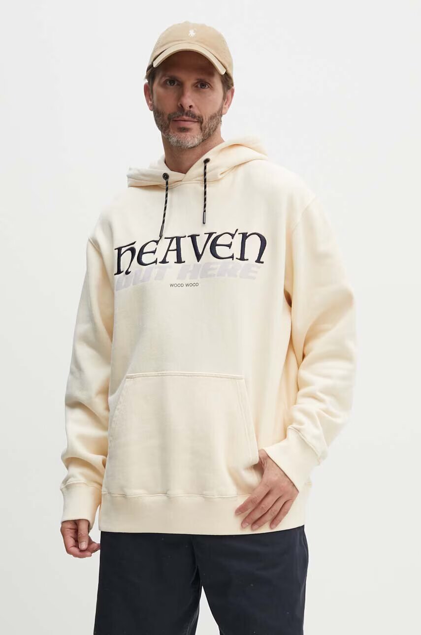 Wood Wood Памучен суичър Zeus heaven hoodie