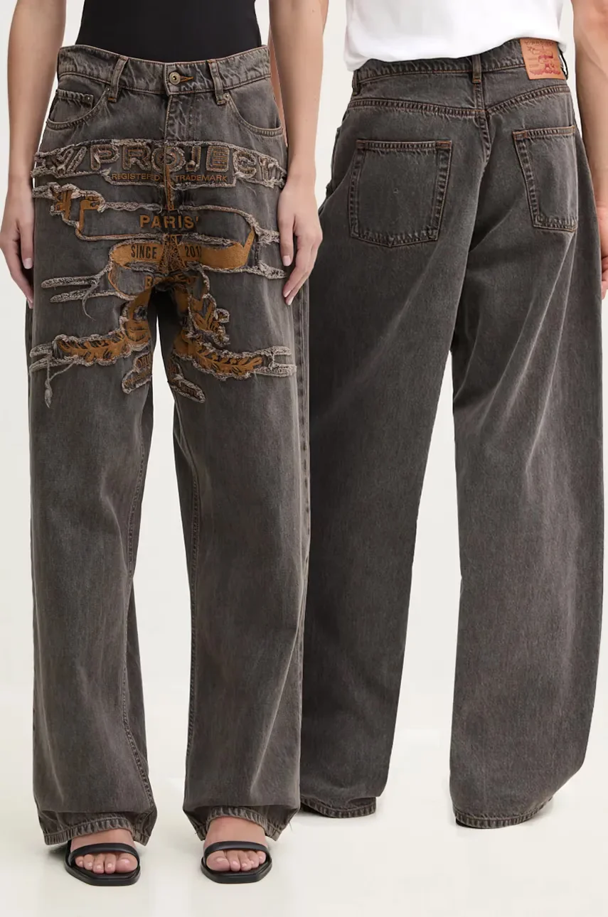 Y/Project Дънки EVERGREEN PARIS' BEST PATCH JEANS