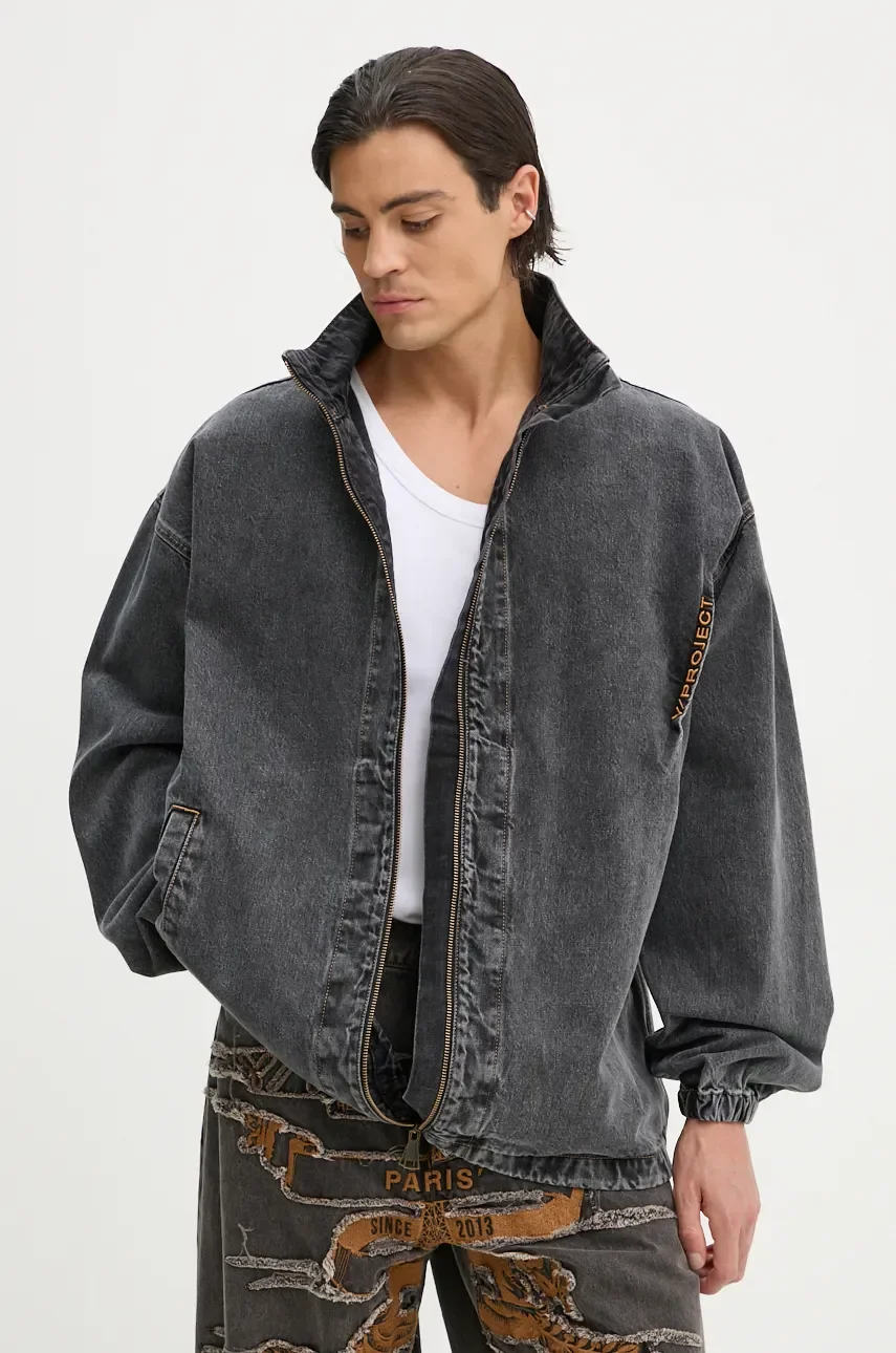 Y/Project Дънково яке EVERGREEN PINCHED LOGO DENIM WINDBREAKER
