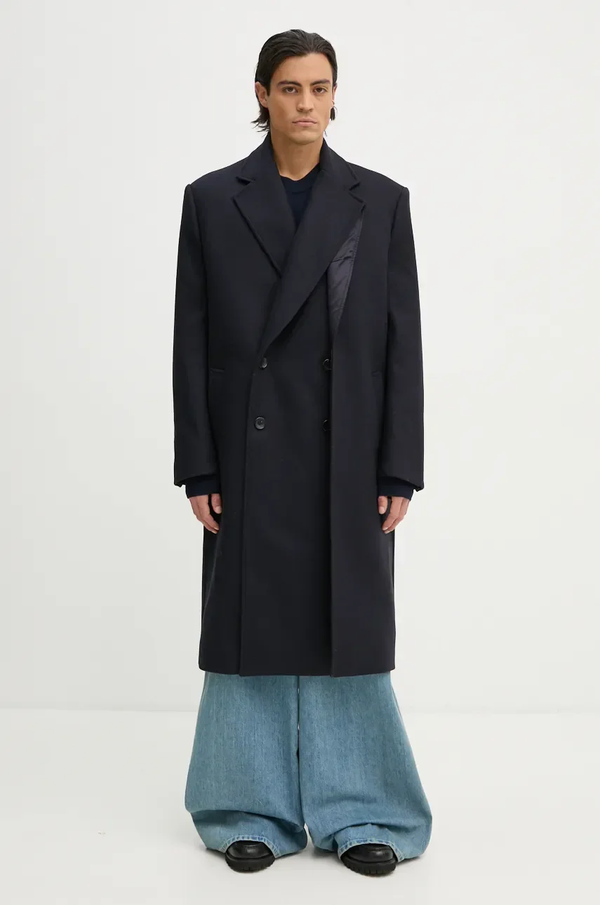Y/Project Вълнено палто DOUBLE FRONT COAT