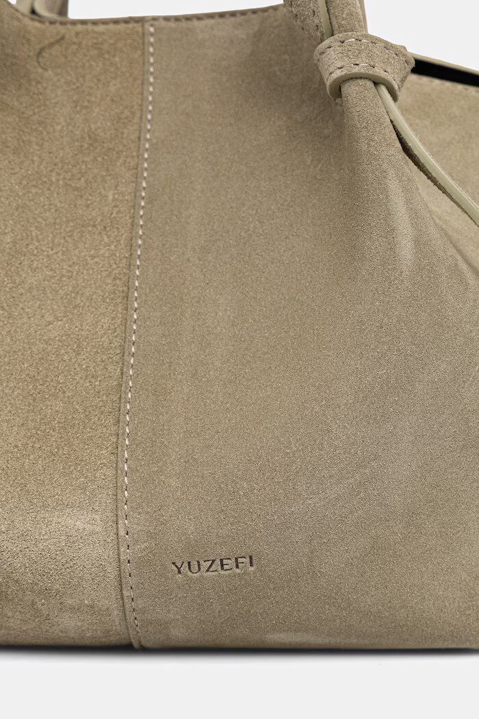 Yuzefi чанта дамска от велур MOCHI зелена YUZRS26-HB-MO-S025