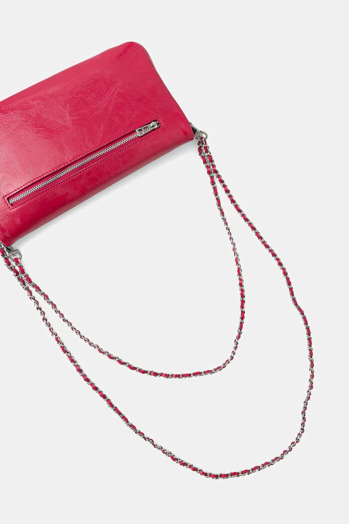 Zadig&Voltaire Кожена чанта ROCK VINTAGE PATENT в розово LWBA04212