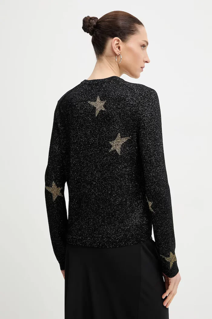 Zadig&Voltaire Пуловер с вълна в черно от лека материя KWSW02846