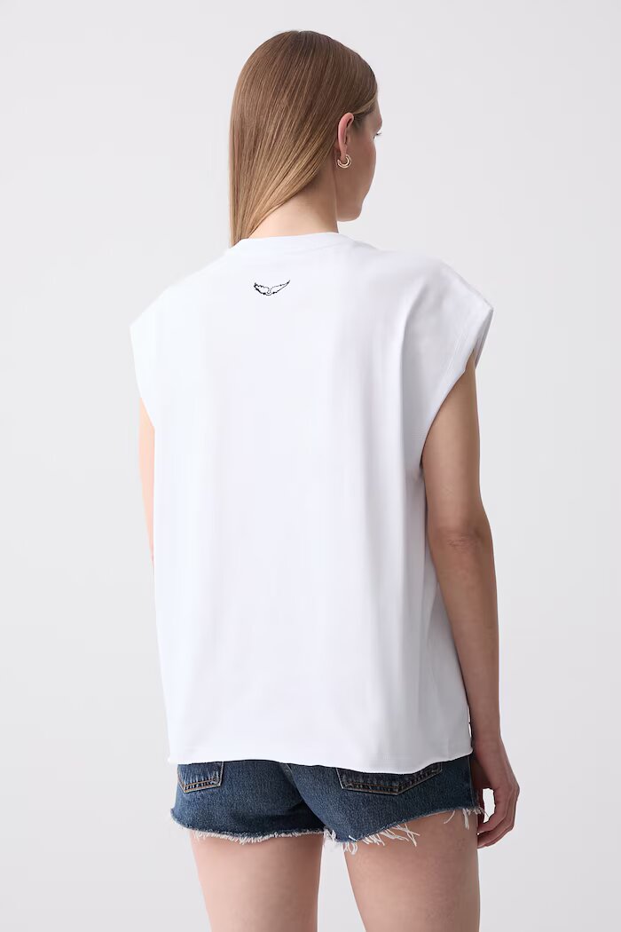 Zadig&Voltaire тениска дамска от памук бяла JWTT01287