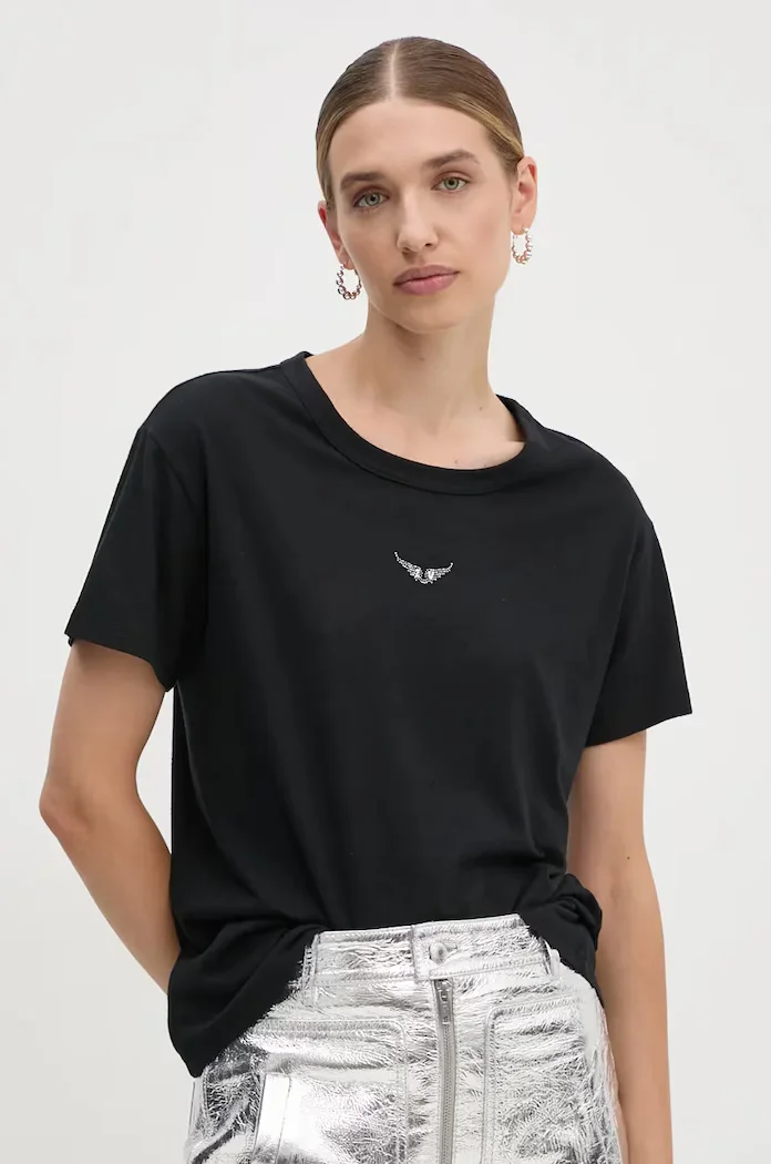 Zadig&Voltaire Тениска в черно JWTS01669