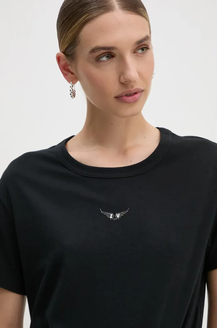 Zadig&Voltaire Тениска в черно JWTS01669