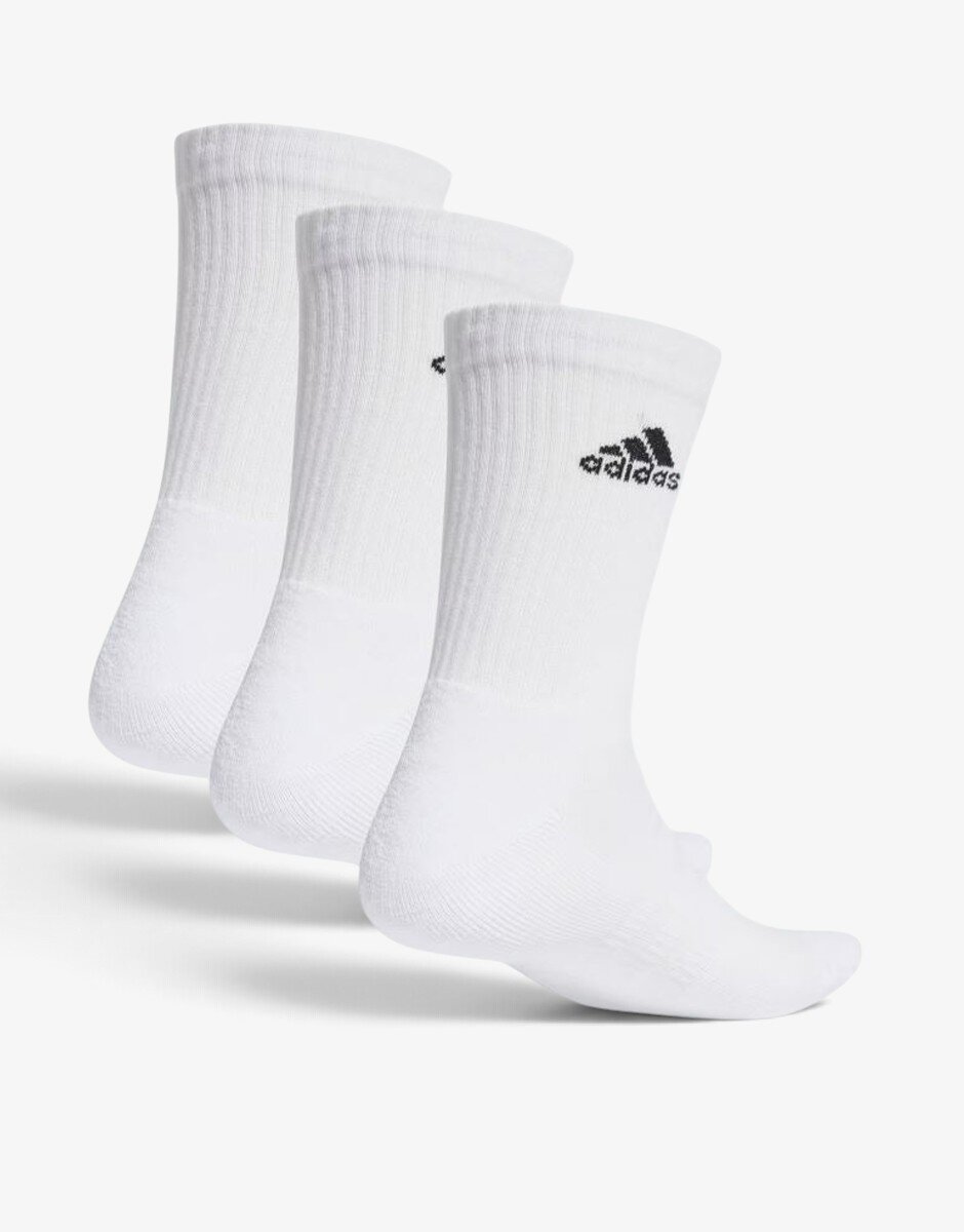 adidas 3 Packs Cushioned Crew White
