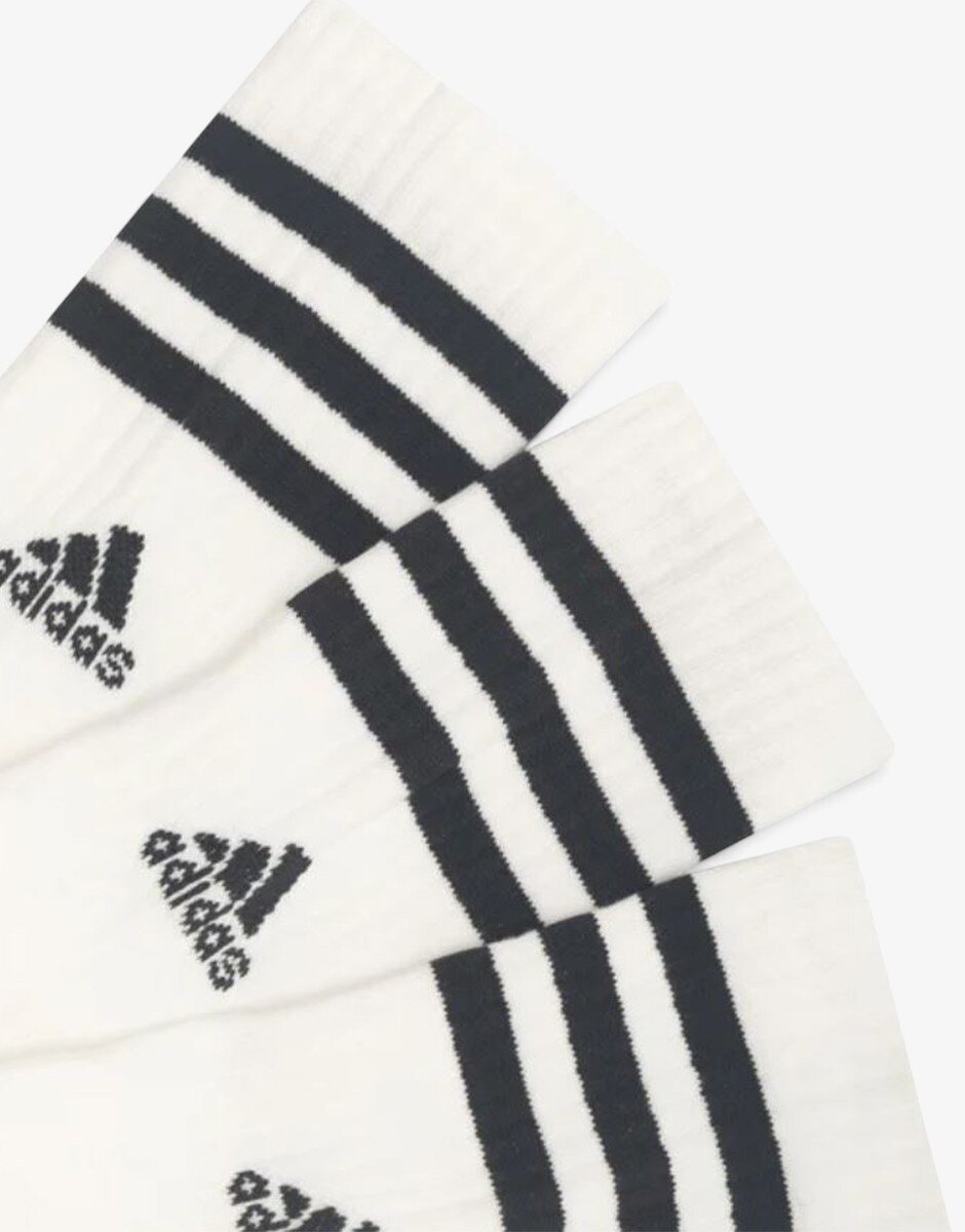 adidas 3 Packs Cushioned Sportswear 3-Stripes White