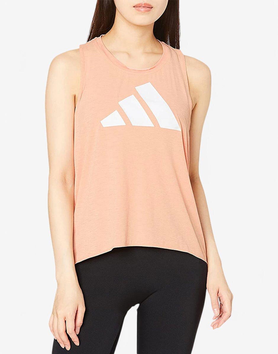 adidas 3-Stripes Logo Tank Top Pink