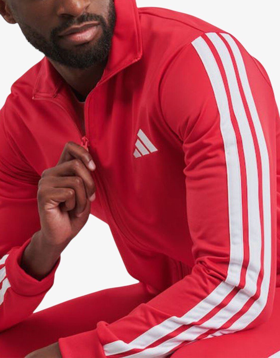 adidas Basic 3-stripes Trefoil Track Suit Red/White