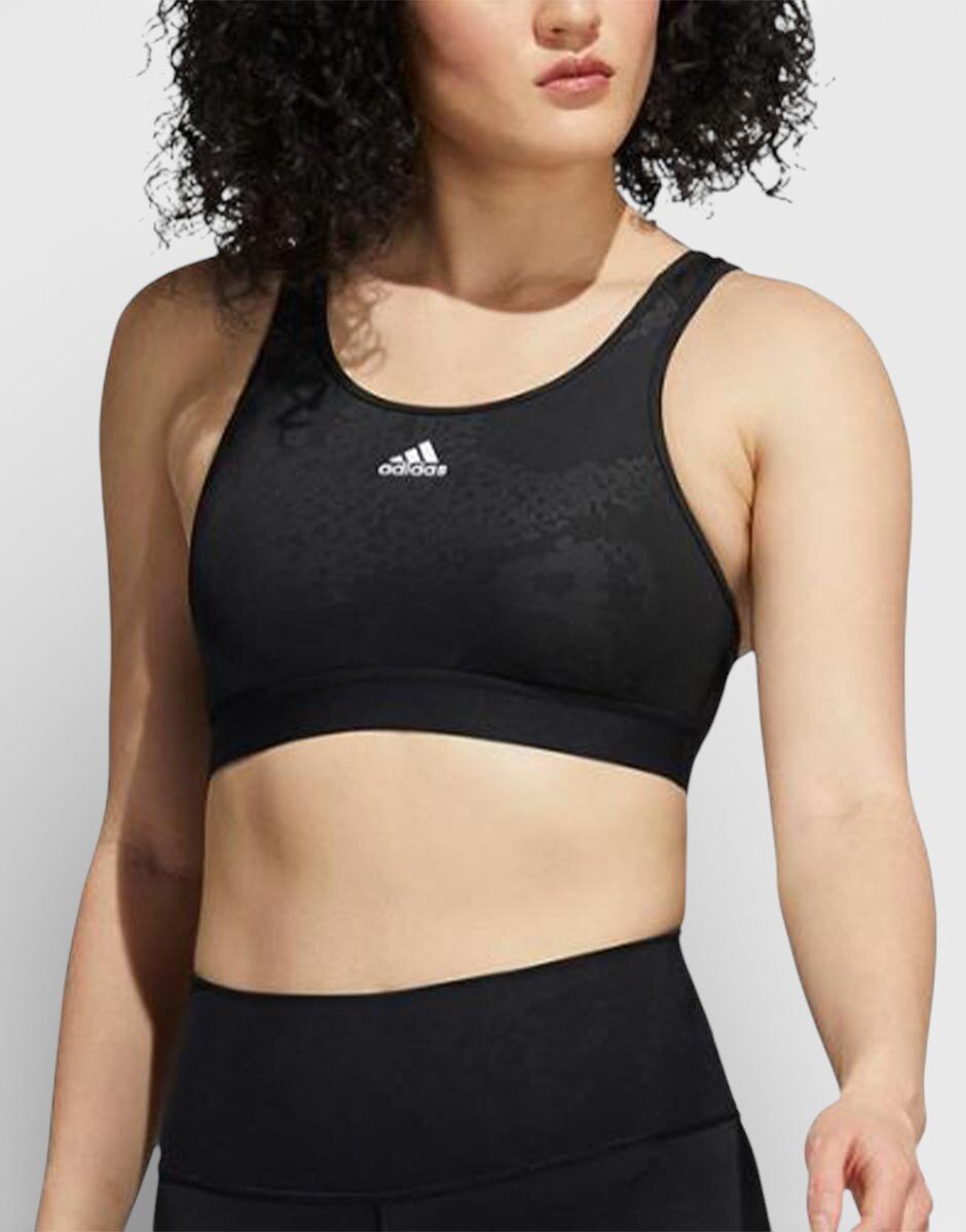 adidas Believe This Medium-Support Lace Camo Workout Bra