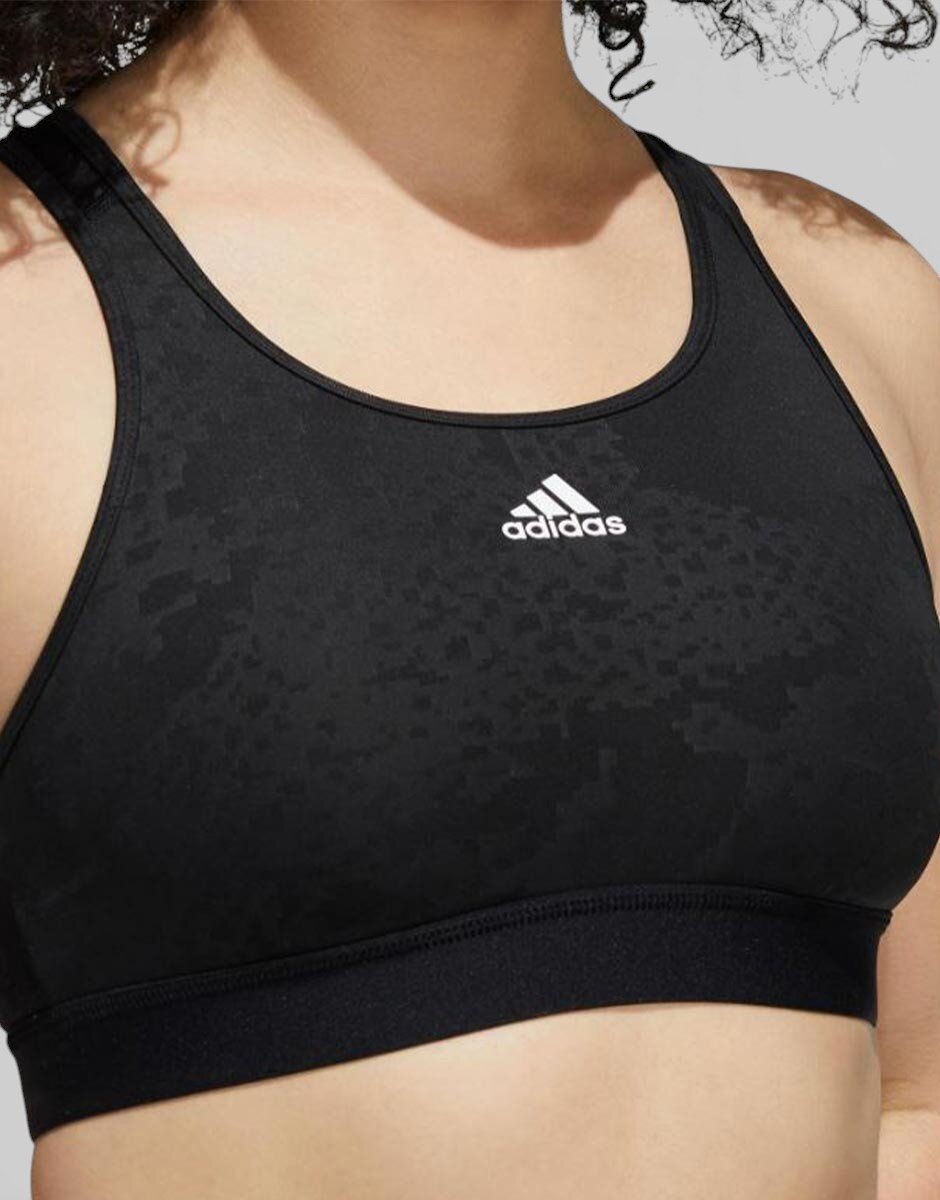adidas Believe This Medium-Support Lace Camo Workout Bra