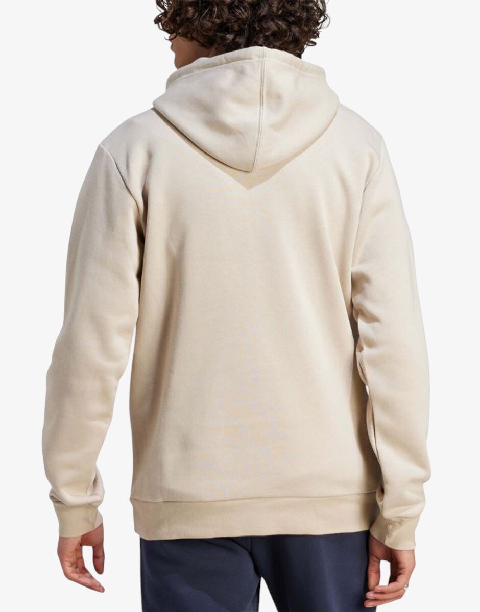 adidas Big Logo FL Hoodie Beige/Blue