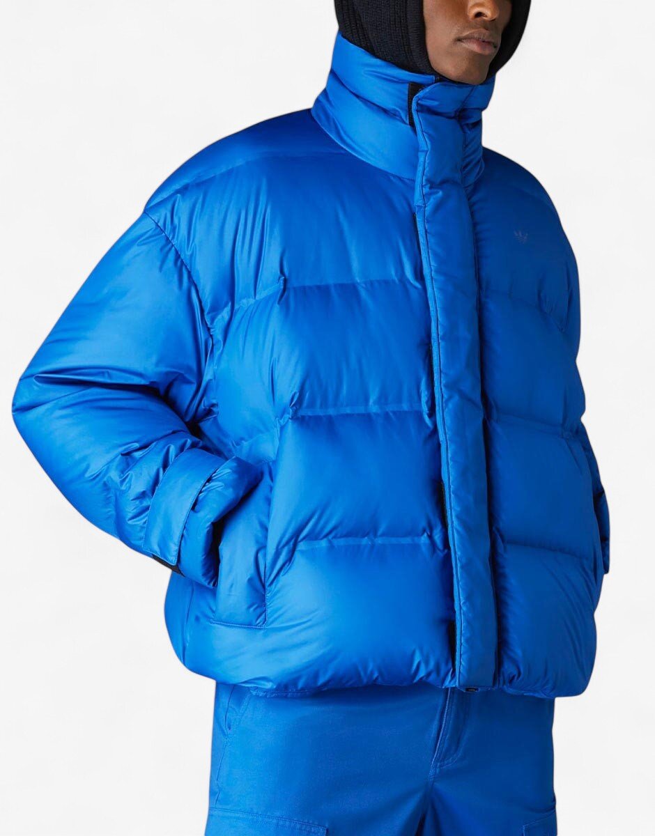 adidas Blue Version Oversized Down Puffer Jacket Blue