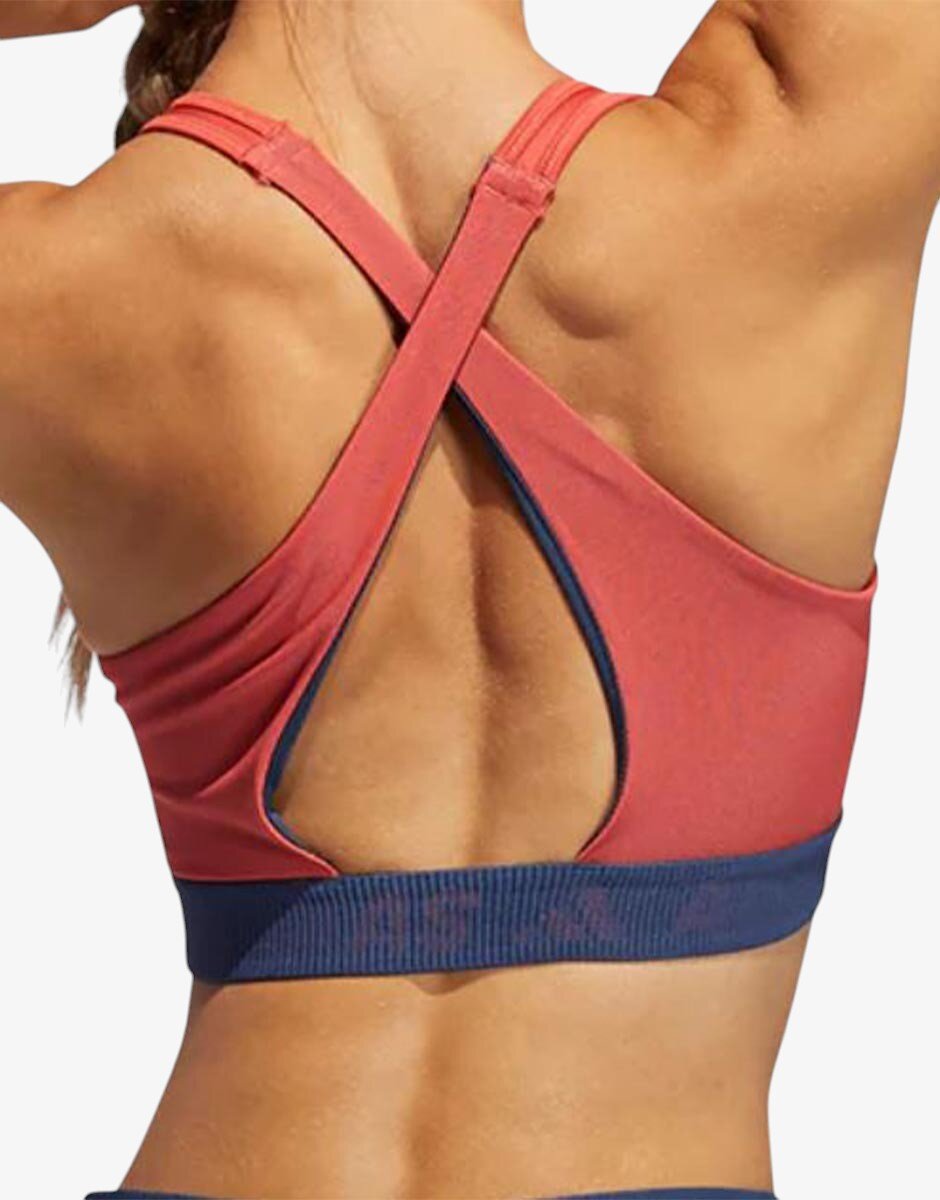 adidas Don't Rest 3-Stripes Bra Red