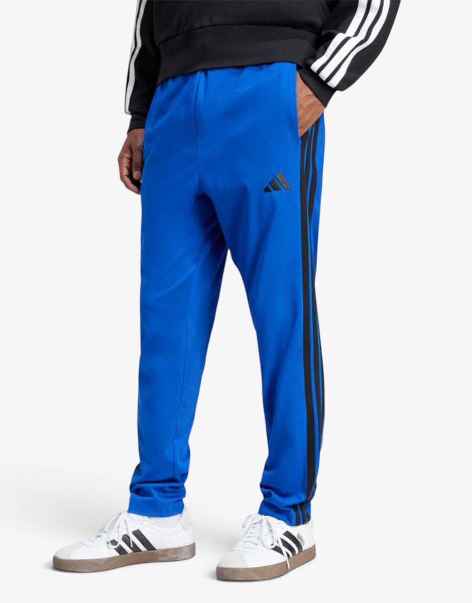 adidas Essentials 3-Stripes Single Jersey Pant Blue