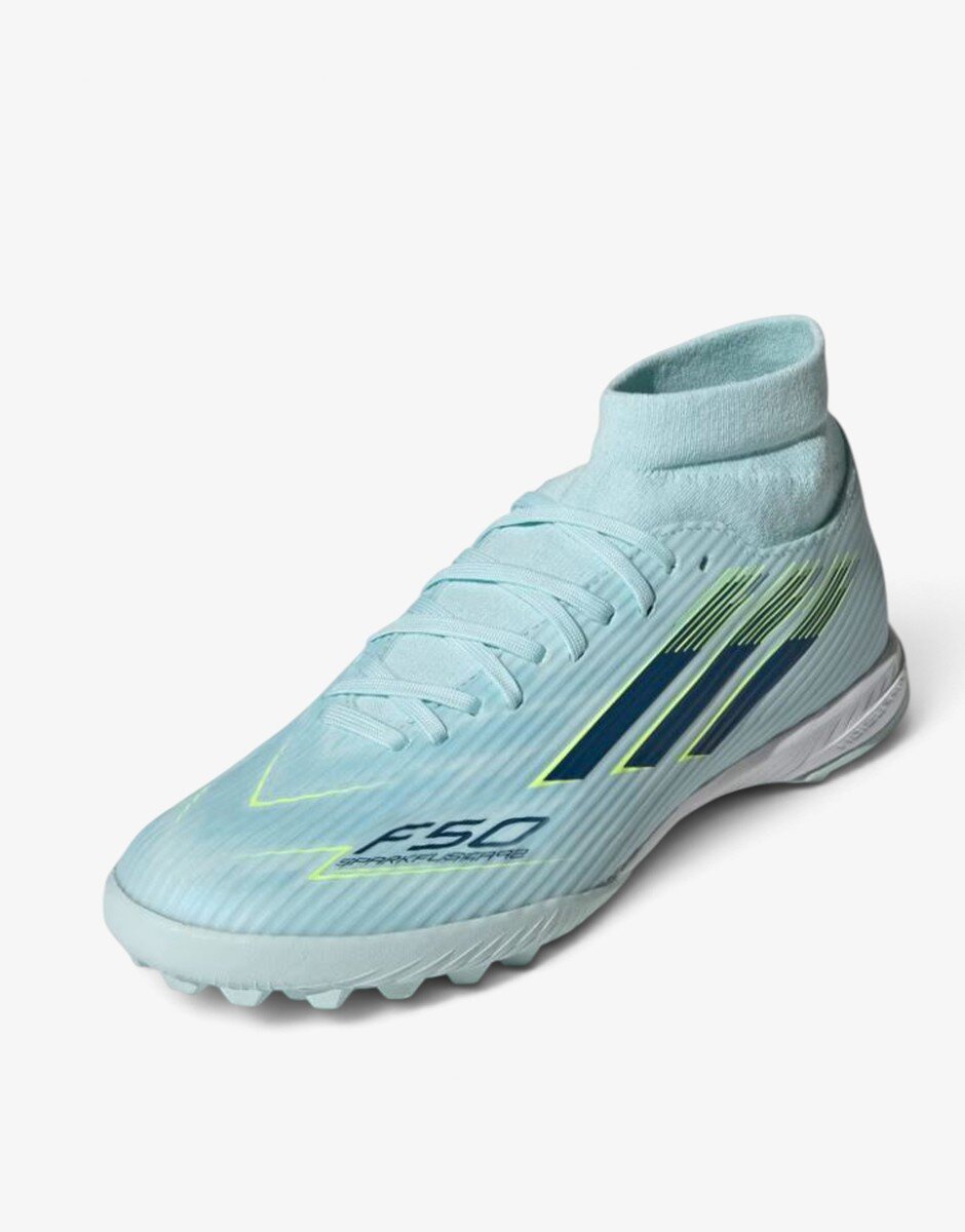 adidas F50 Sparkfusion League Mid Cut Turf Soccer Blue