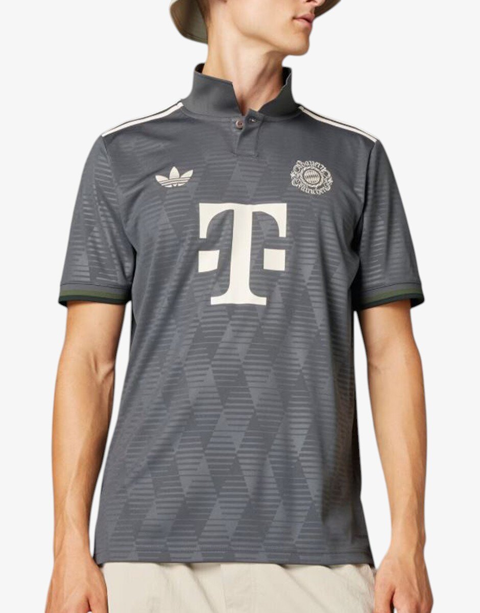 adidas FC Bayern Wiesn Jersey Tee Gray