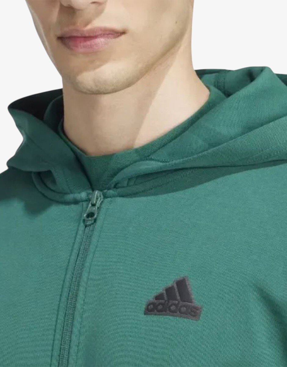 adidas Future Icons 3-Stripes Full Zip Hoodie Green