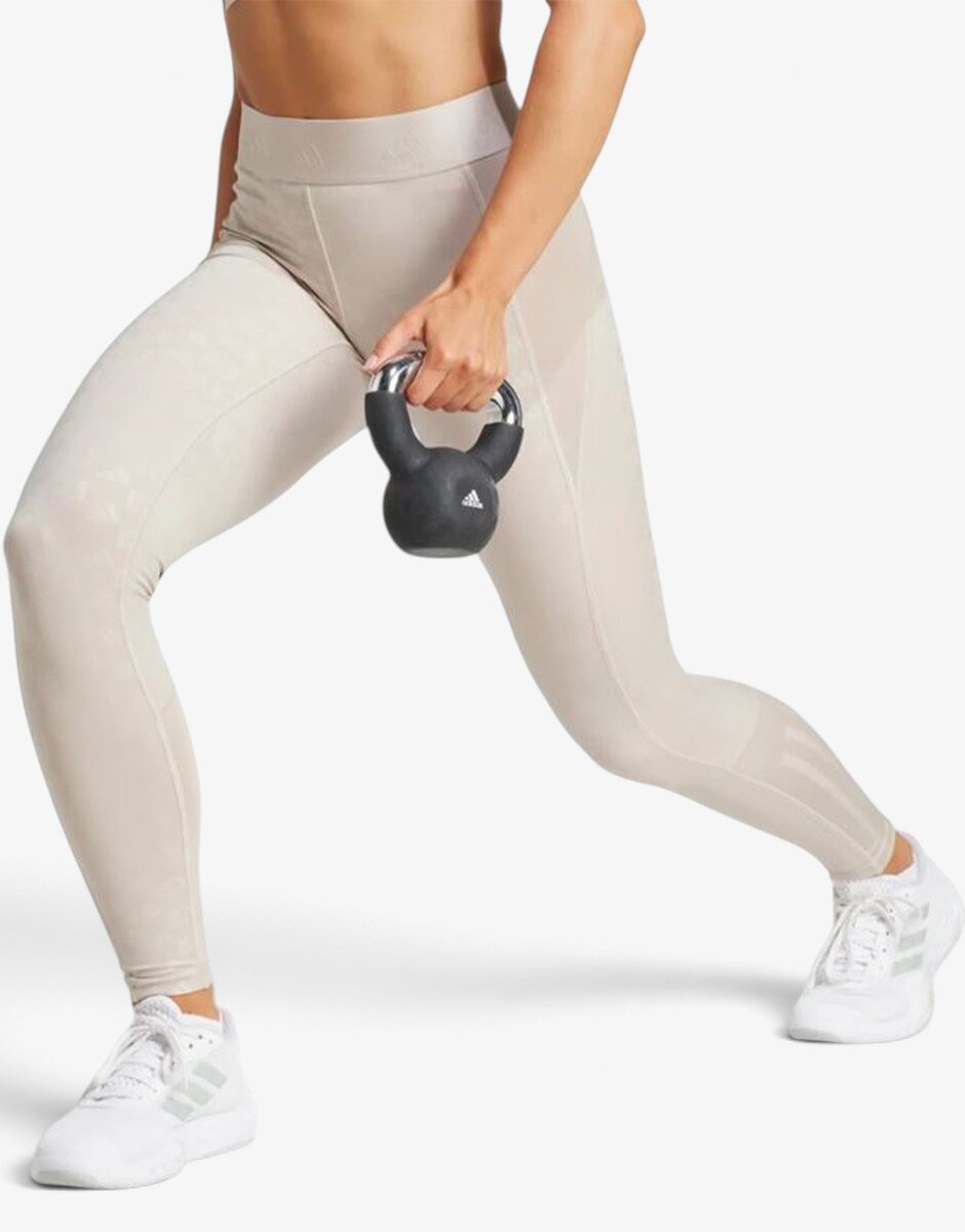 adidas Hyperglam Full-Length Emboss Leggings Pink