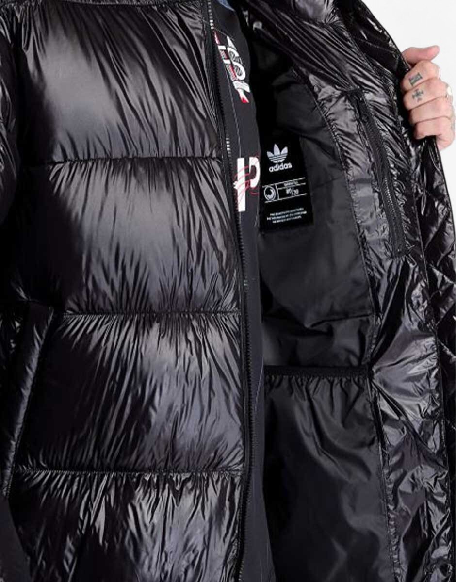 adidas Long Regen Puffer Down Jacket Black