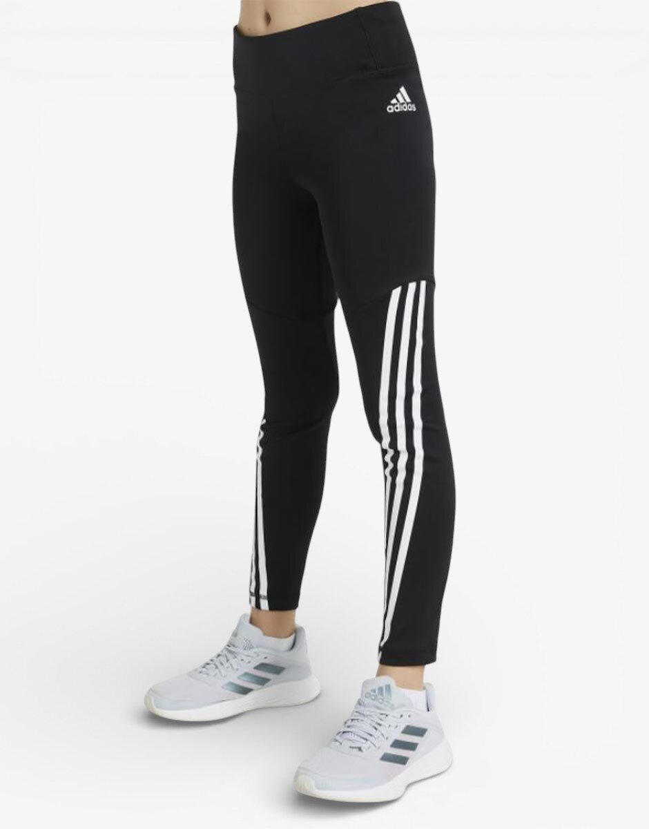 adidas Optime Aeroready Training 3-Stripes Leggings Black