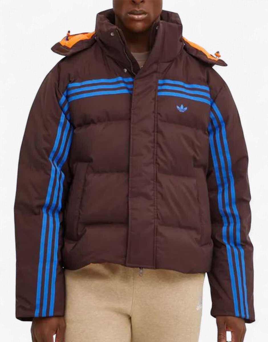adidas Originals 70s Premium Puffer Jacket Brown
