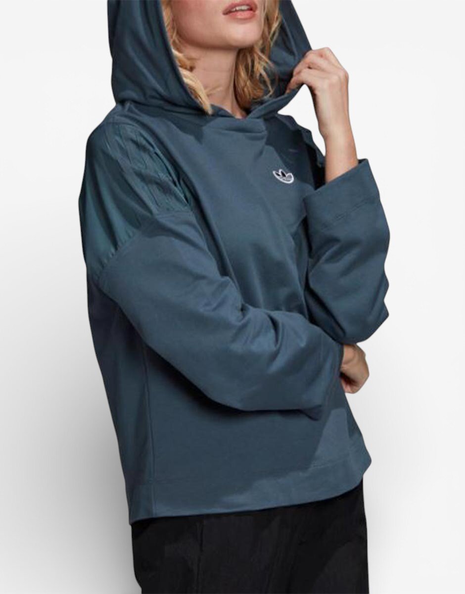 adidas Originals Solid Logo Hoodie Blue