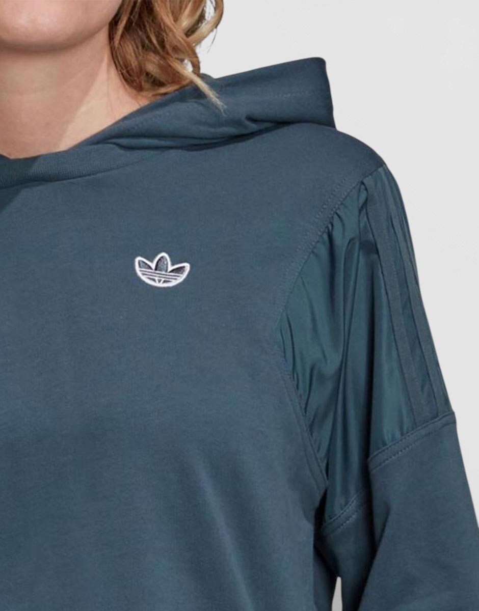 adidas Originals Solid Logo Hoodie Blue