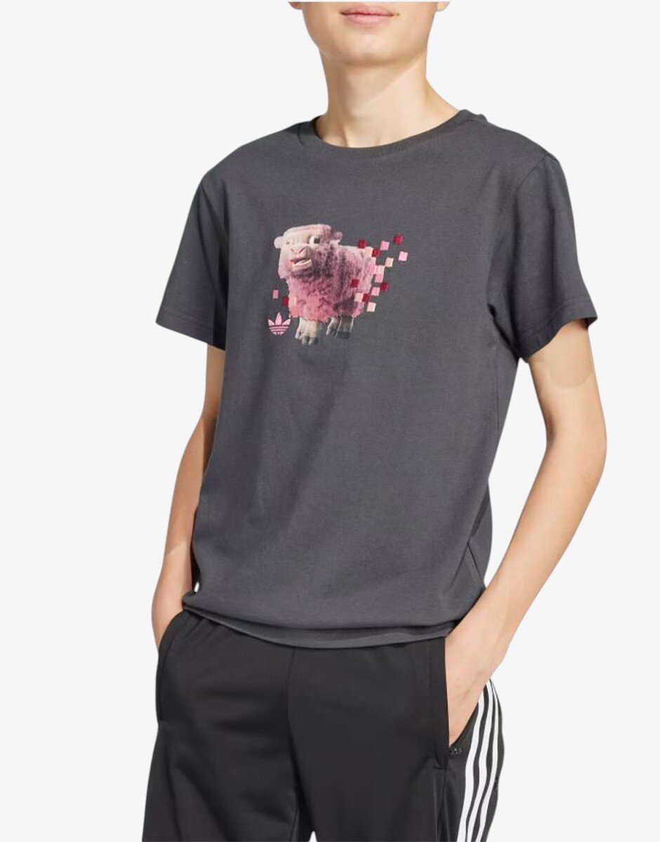 adidas Originals x Minecraft Graphic Tee Gray