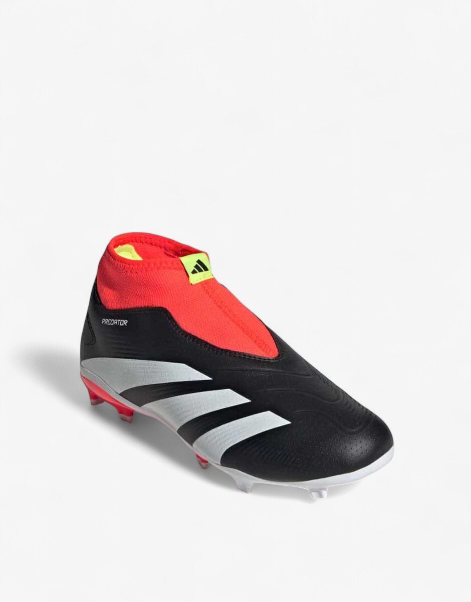 adidas Predator 24 League Laceless Firm Ground Boots Black/Red