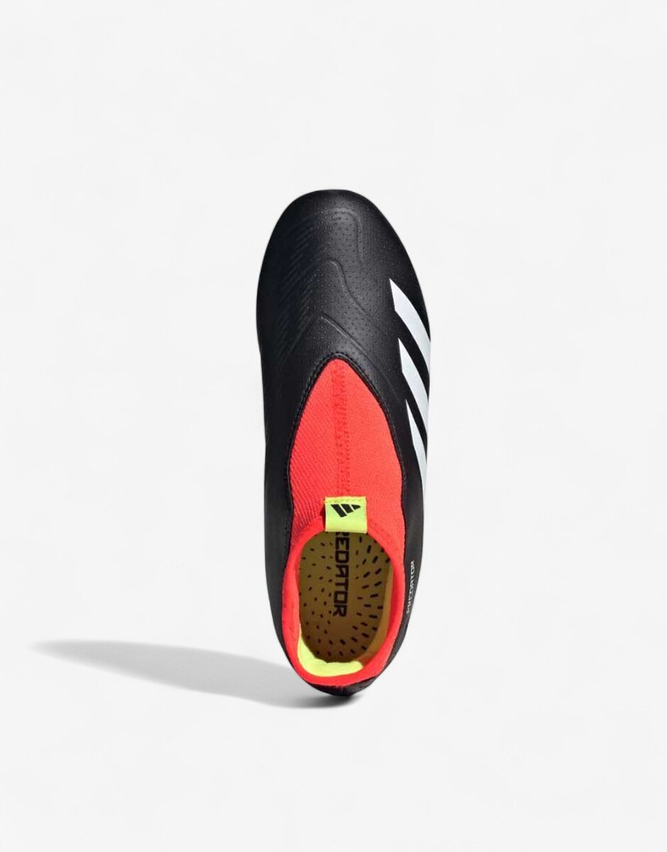 adidas Predator 24 League Laceless Firm Ground Boots Black/Red