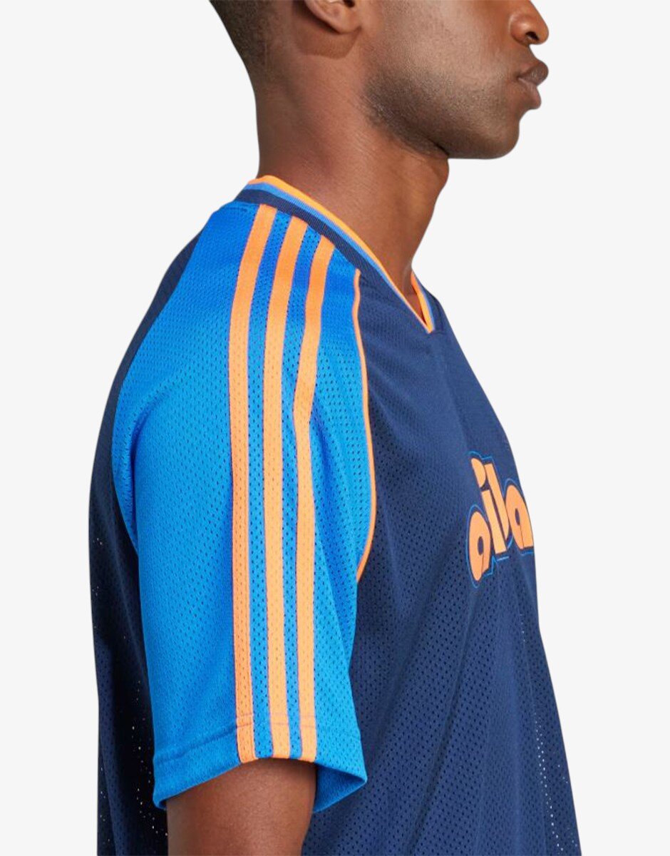 adidas Short Sleeve Jersey Tee Blue