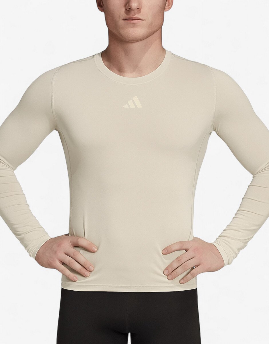 adidas Tech-Fit Training Top Beige