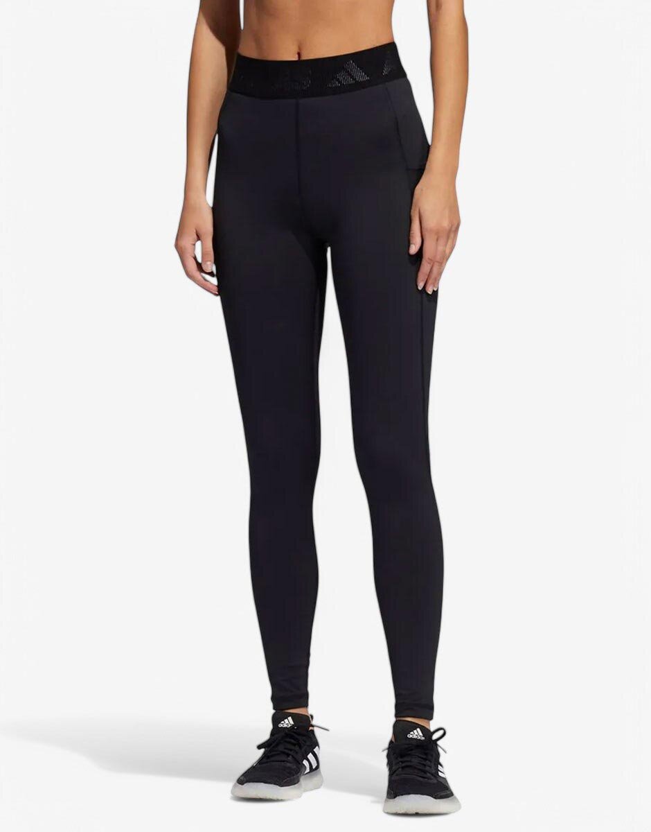 adidas TechFit 3 Bar Logo Training Leggings Black