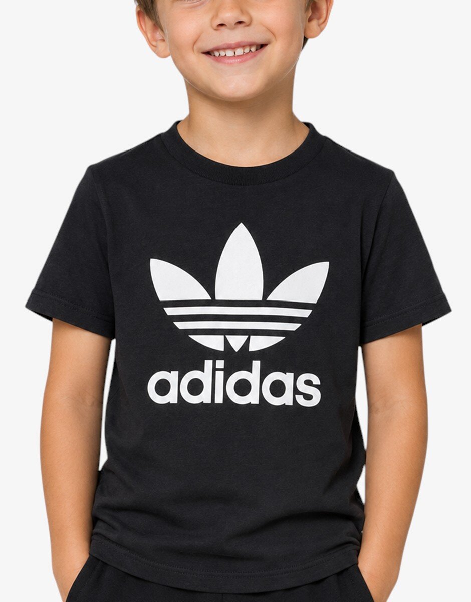 adidas Trefoil Tee Kids Black