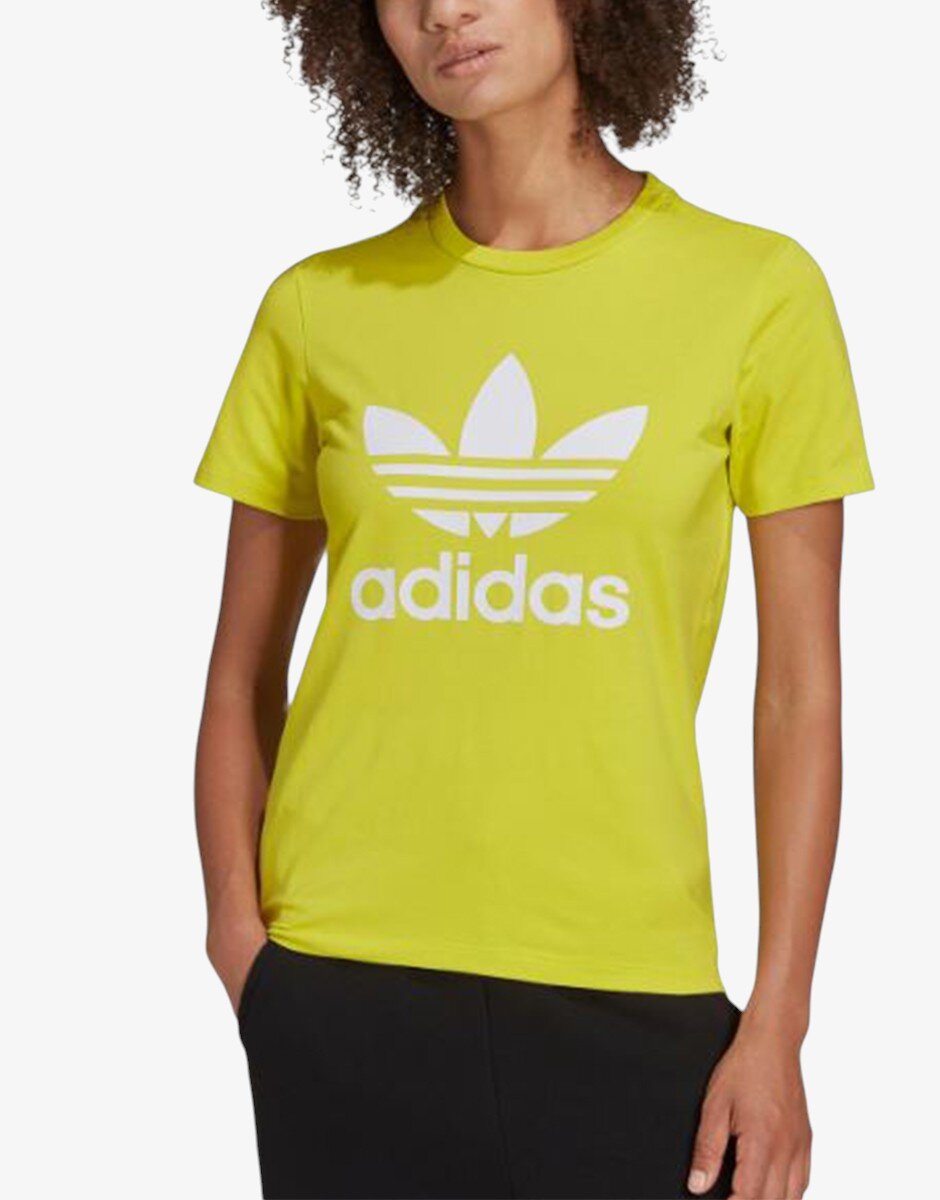 adidas Trefoil Tee Yellow