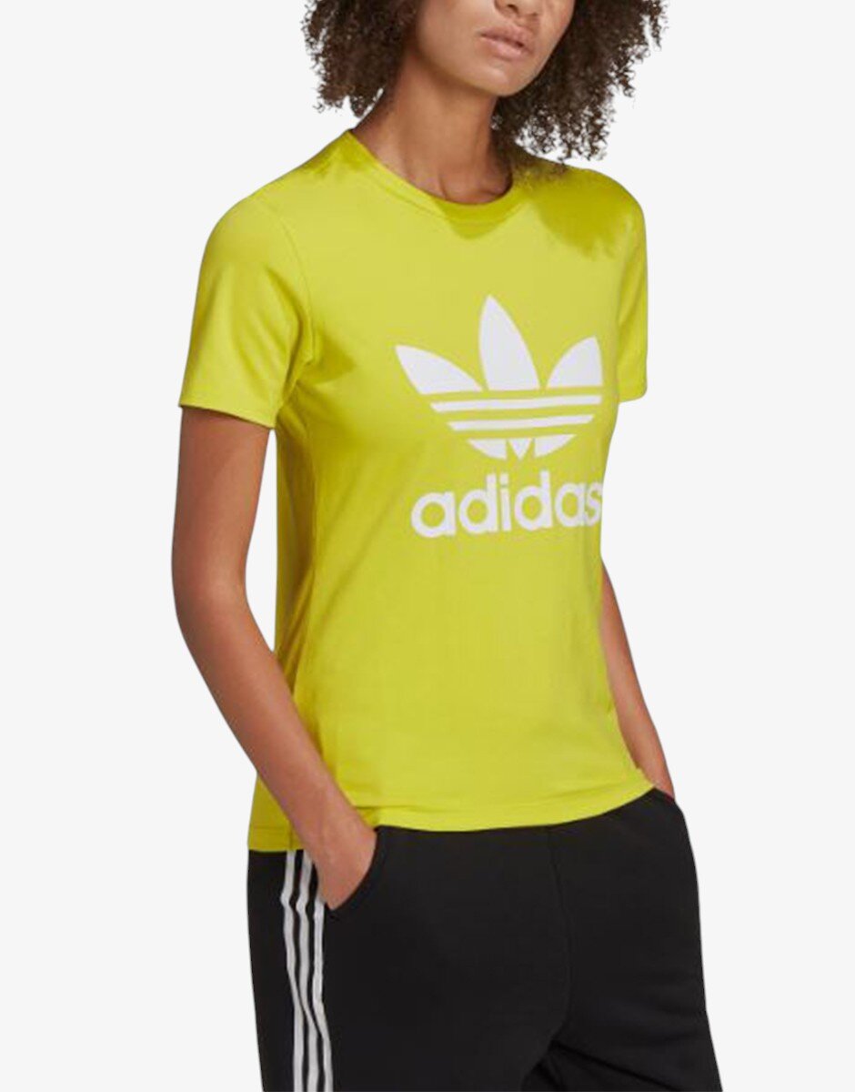 adidas Trefoil Tee Yellow