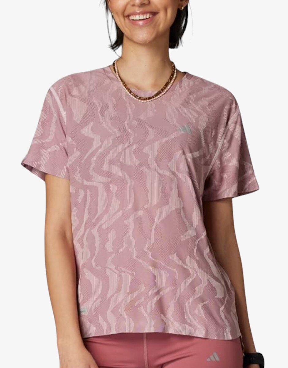 adidas Ultimate HEAT RDY Engineered Running Tee Pink