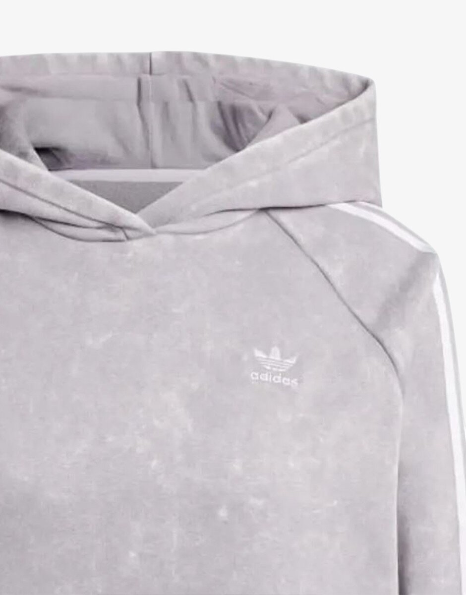 adidas Washed Boyfriend Fit Hoodie Gray